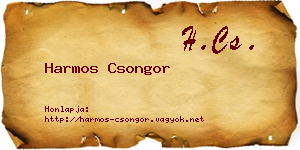 Harmos Csongor névjegykártya