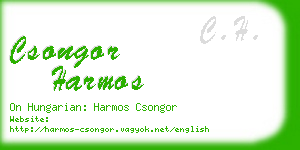 csongor harmos business card
